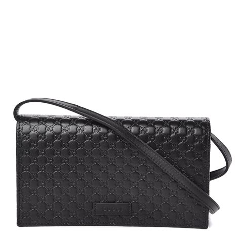 gucci wallet crossbody microguccissima black|Gucci micro guccissima crossbody.